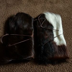 Cow hide boot rugs new